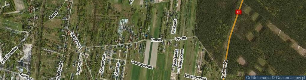 Zdjęcie satelitarne Prosta ul.